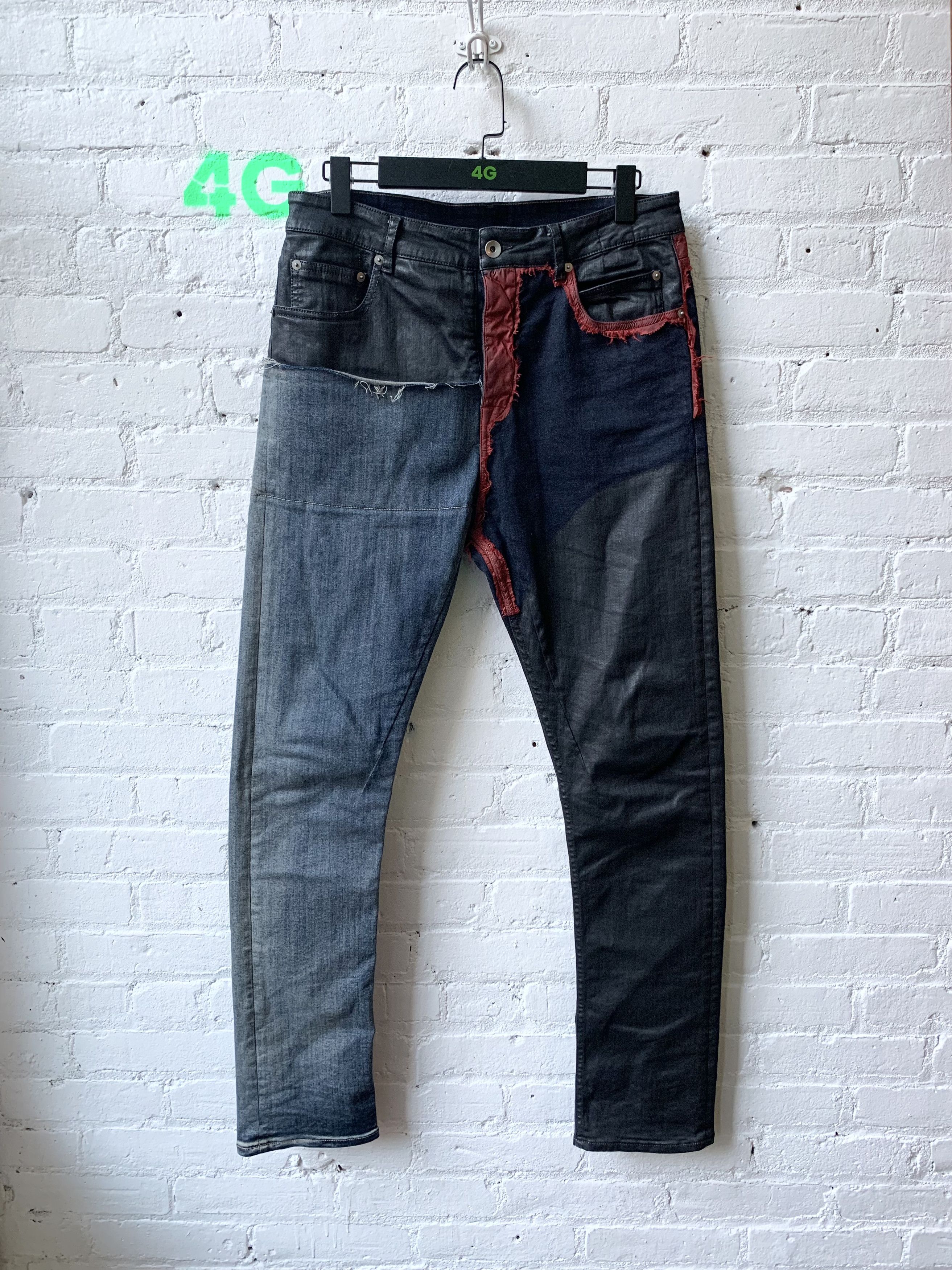 image of Rick Owens Tyrone Split Jeans Size 32, Men's