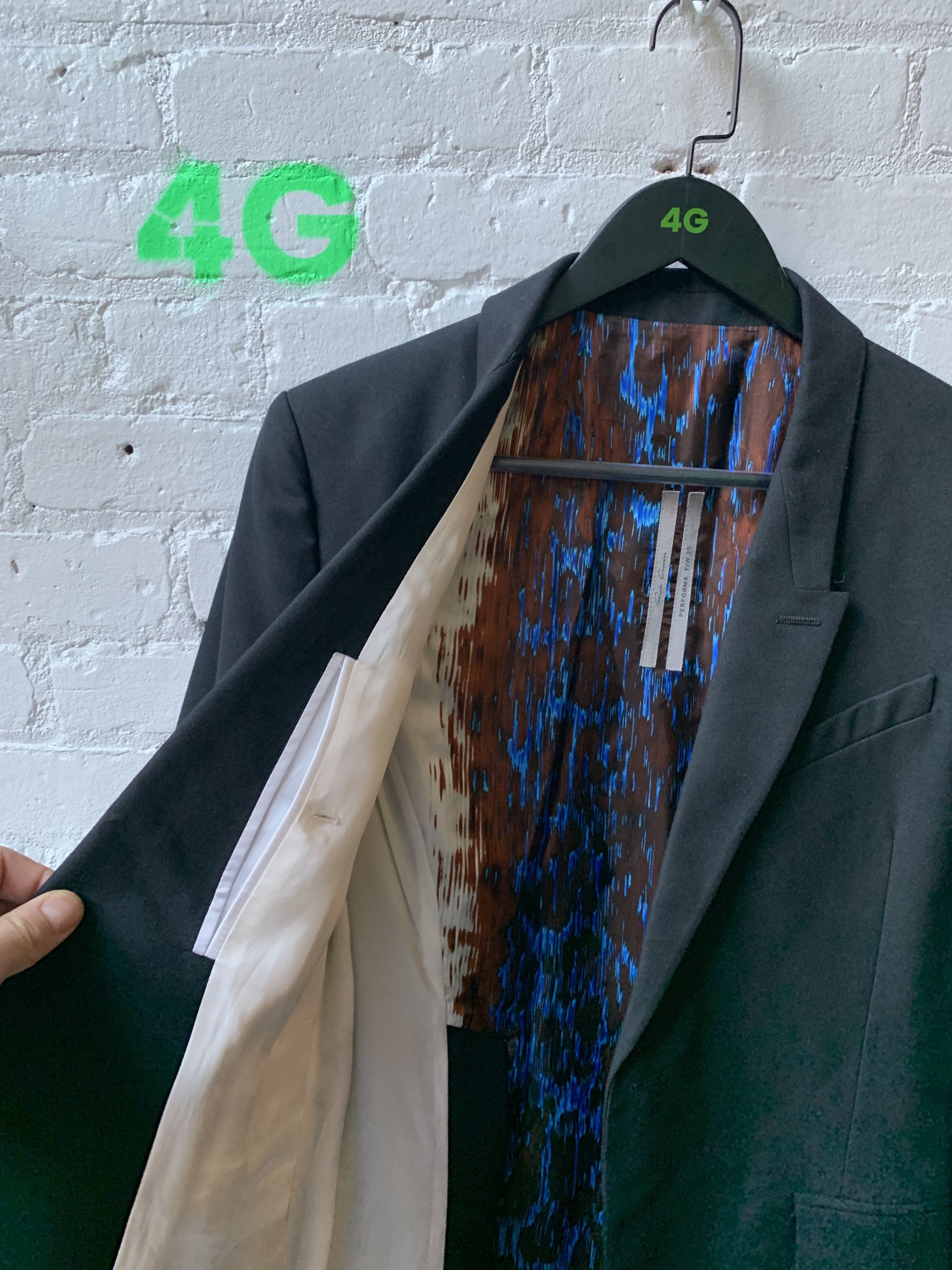 Rick Owens Rick Owens FW20 Performa 6pkt Blazer Size 40L - 3 Thumbnail