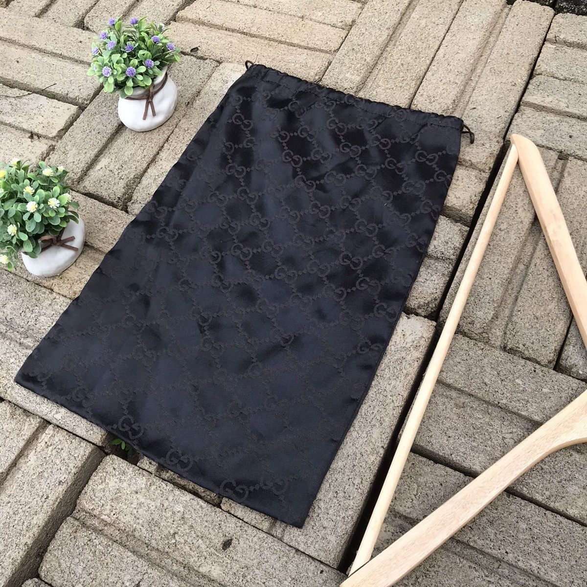 image of Vintage Gucci Monogram Dustbag Made In Italy in Black, Men's