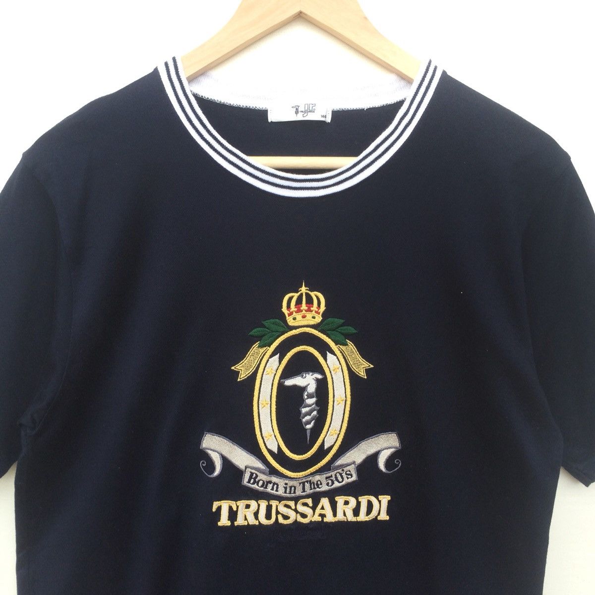 Trussardi × Vintage Born In The 50s Rare Trussardi embroidered logo Size US M / EU 48-50 / 2 - 2 Thumbnail
