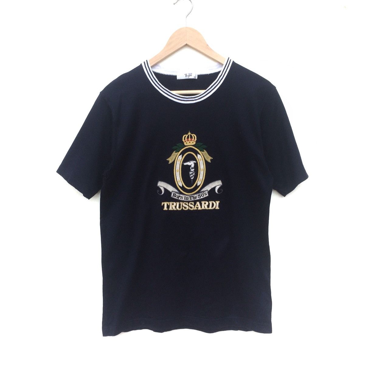 Trussardi × Vintage Born In The 50s Rare Trussardi embroidered logo Size US M / EU 48-50 / 2 - 1 Thumbnail
