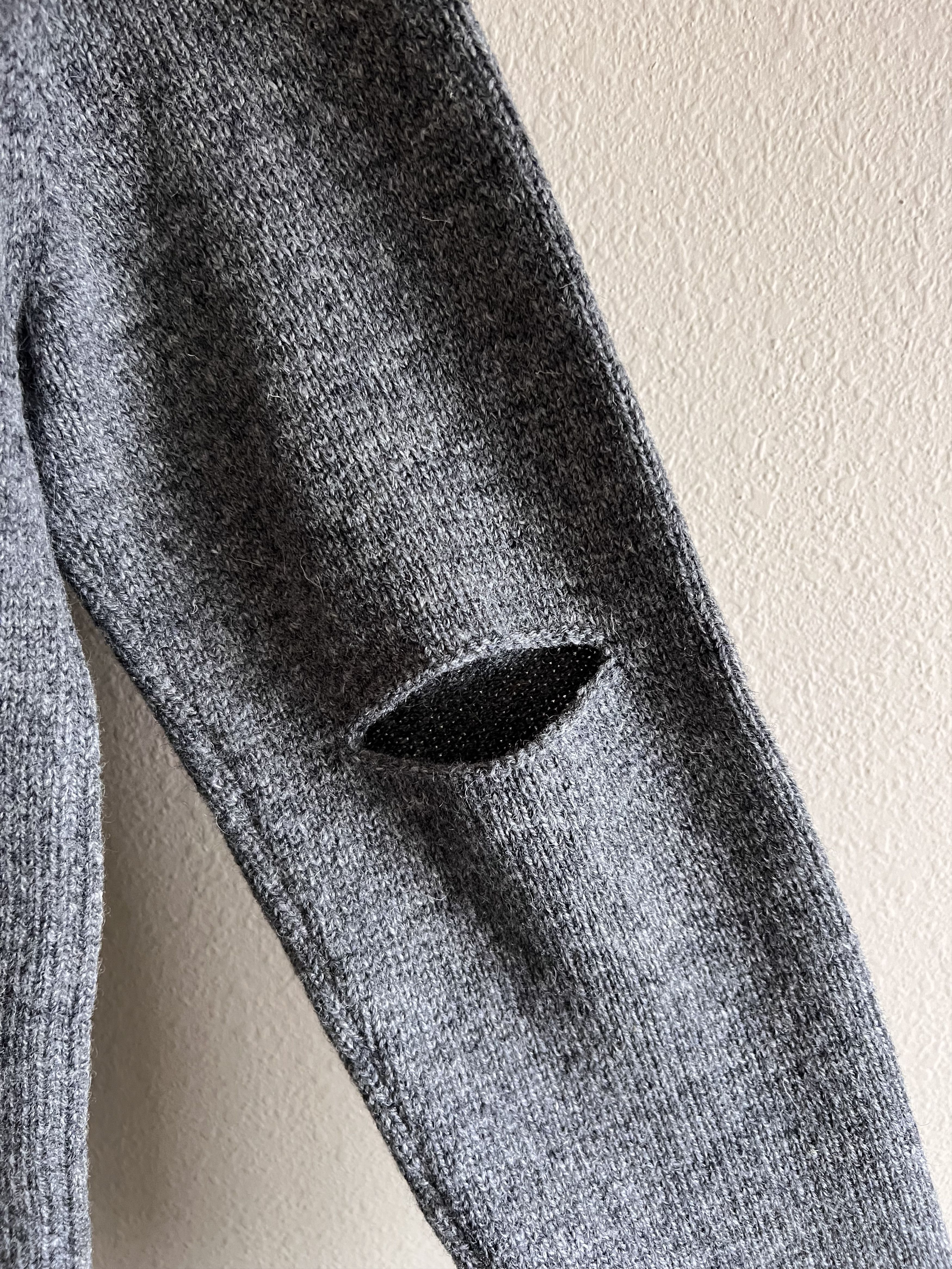 Stefan Cooke Stefan Cooke Wool Mock Neck Knit Cardigan in Pink Grey Size US L / EU 52-54 / 3 - 7 Thumbnail