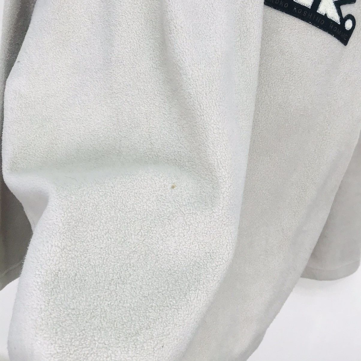 Hiroko Koshino Homme Hiroko K.Homme big logo Fleece halfzipper with drawstring Size US L / EU 52-54 / 3 - 5 Thumbnail