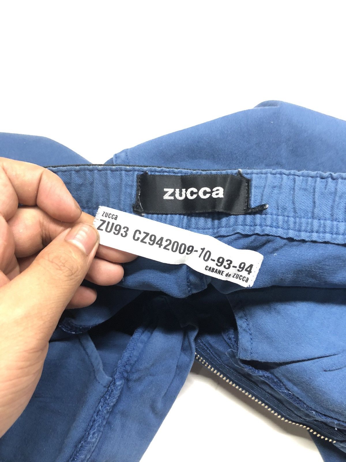 CABANE de ZUCCa × Designer × Japanese Brand CABANE DE ZUCCA BLUE SKINNY PANTS JAPAN 🇯🇵 Size US 29 - 1 Thumbnail