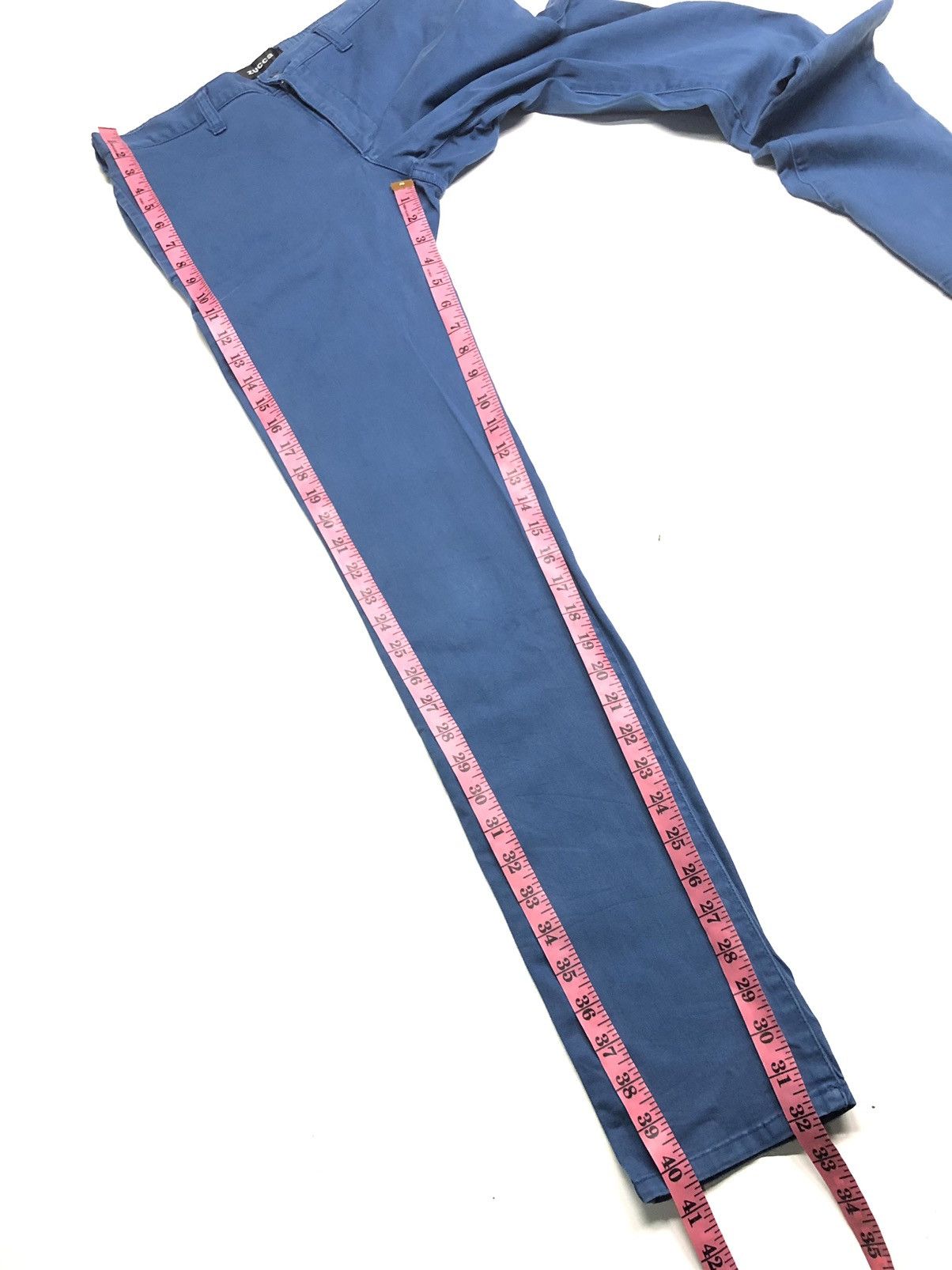 CABANE de ZUCCa × Designer × Japanese Brand CABANE DE ZUCCA BLUE SKINNY PANTS JAPAN 🇯🇵 Size US 29 - 17 Thumbnail
