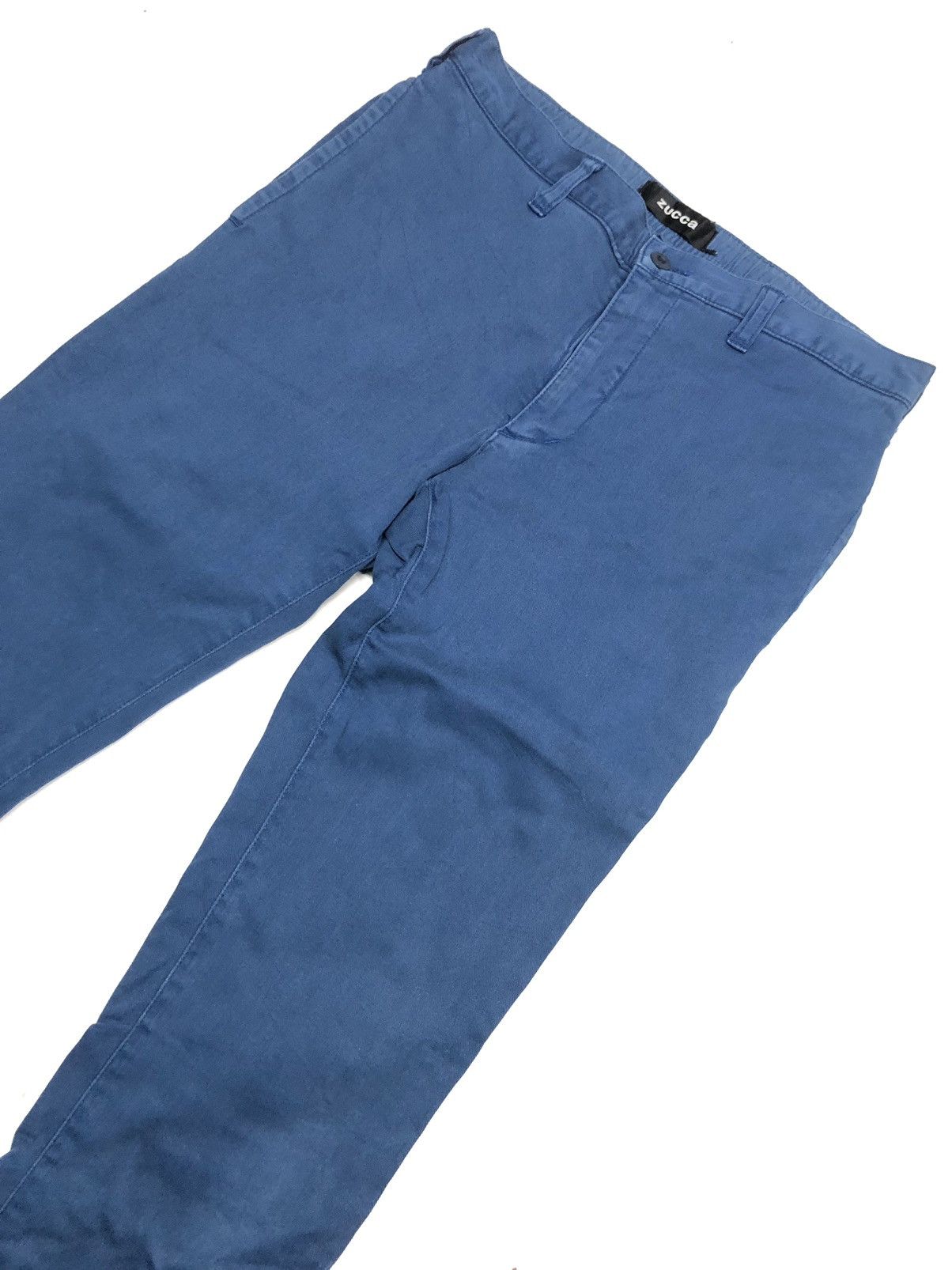 CABANE de ZUCCa × Designer × Japanese Brand CABANE DE ZUCCA BLUE SKINNY PANTS JAPAN 🇯🇵 Size US 29 - 2 Thumbnail