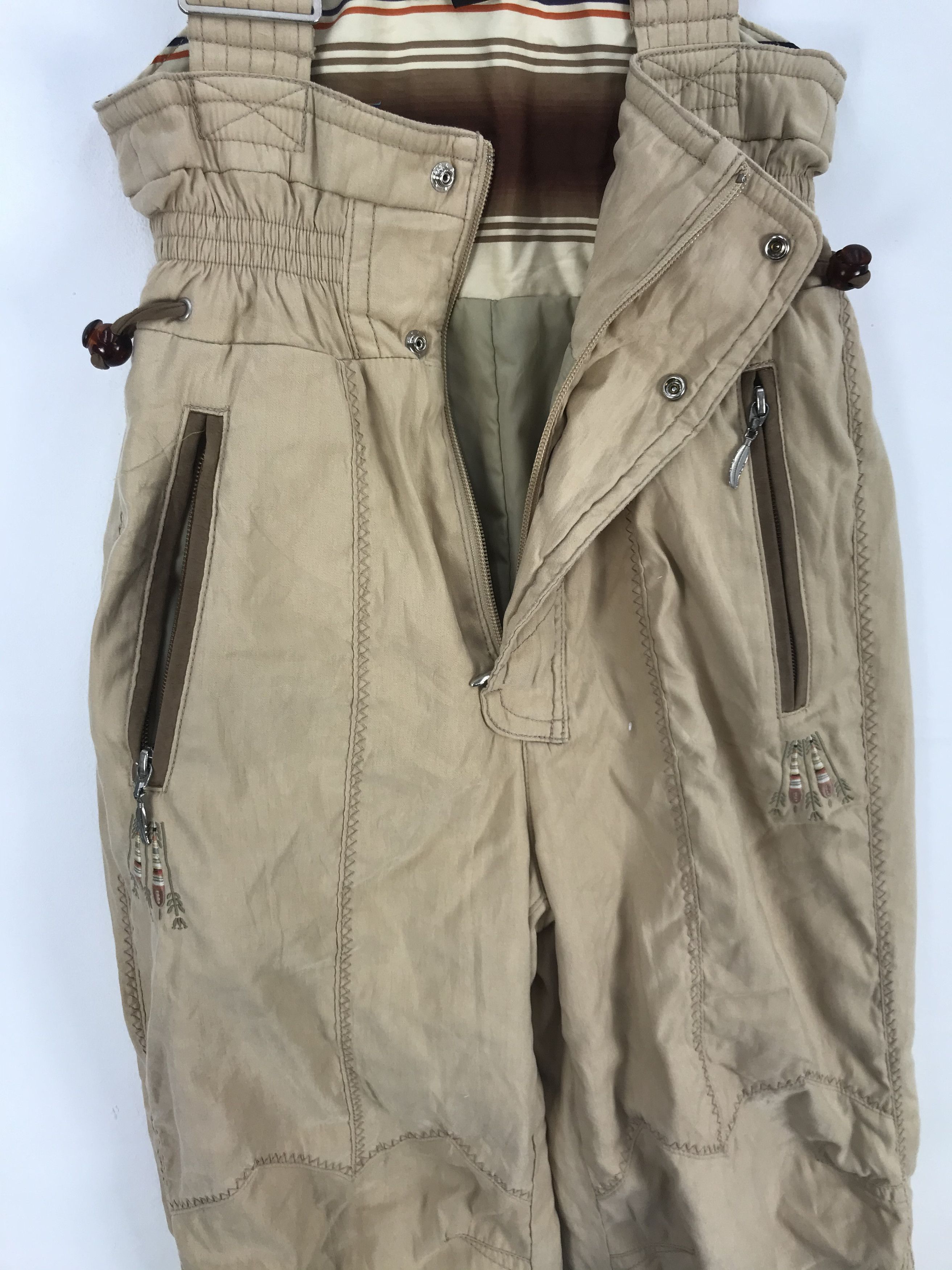 Japanese Brand × Vintage Vintage Lanatura Ski Suit Goldwin Overall Jumpsuit Ski Wear Size 26" / US 2 / IT 38 - 8 Thumbnail