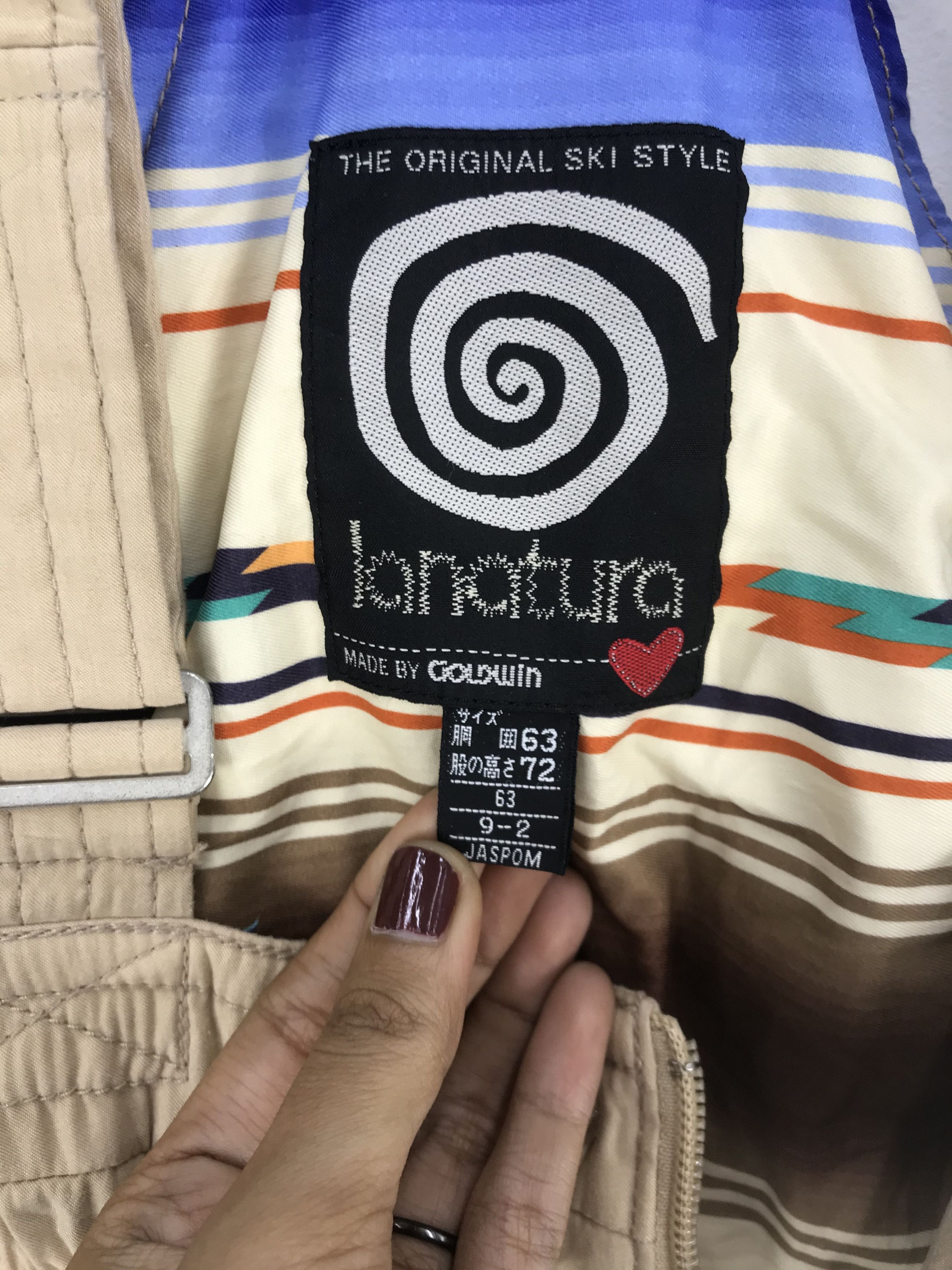 Japanese Brand × Vintage Vintage Lanatura Ski Suit Goldwin Overall Jumpsuit Ski Wear Size 26" / US 2 / IT 38 - 14 Thumbnail