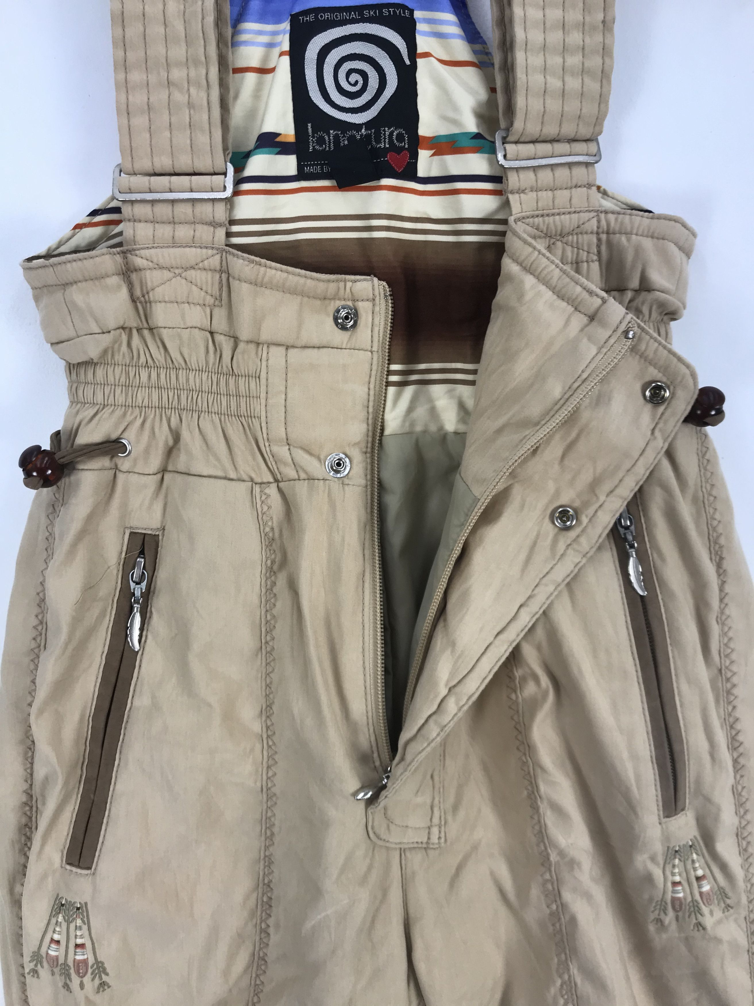Japanese Brand × Vintage Vintage Lanatura Ski Suit Goldwin Overall Jumpsuit Ski Wear Size 26" / US 2 / IT 38 - 5 Thumbnail