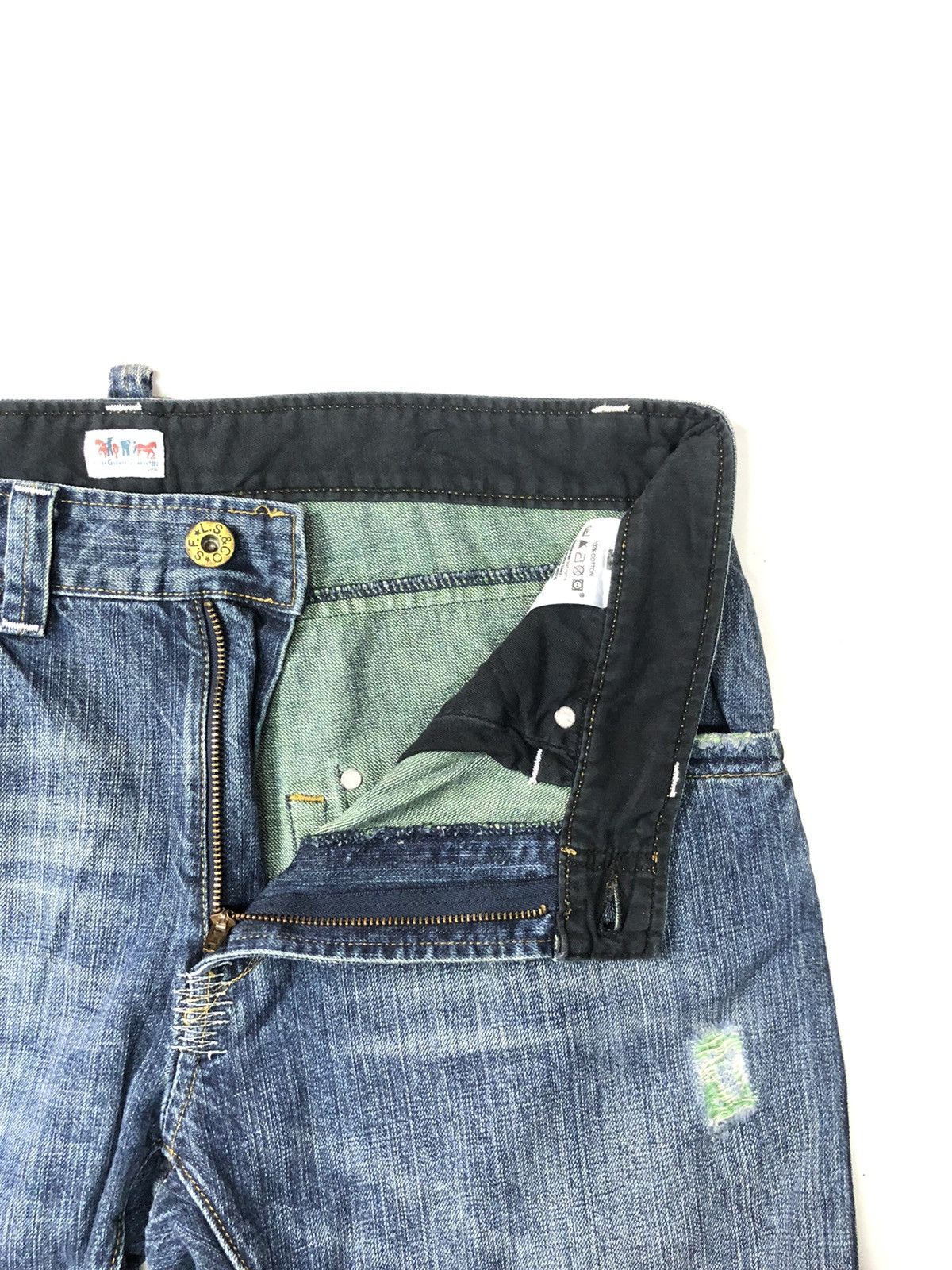 Levi's × Vintage VINTAGE LEVIS DISSTRESSED BLUE WASH DENIM Size US 36 / EU 52 - 10 Thumbnail