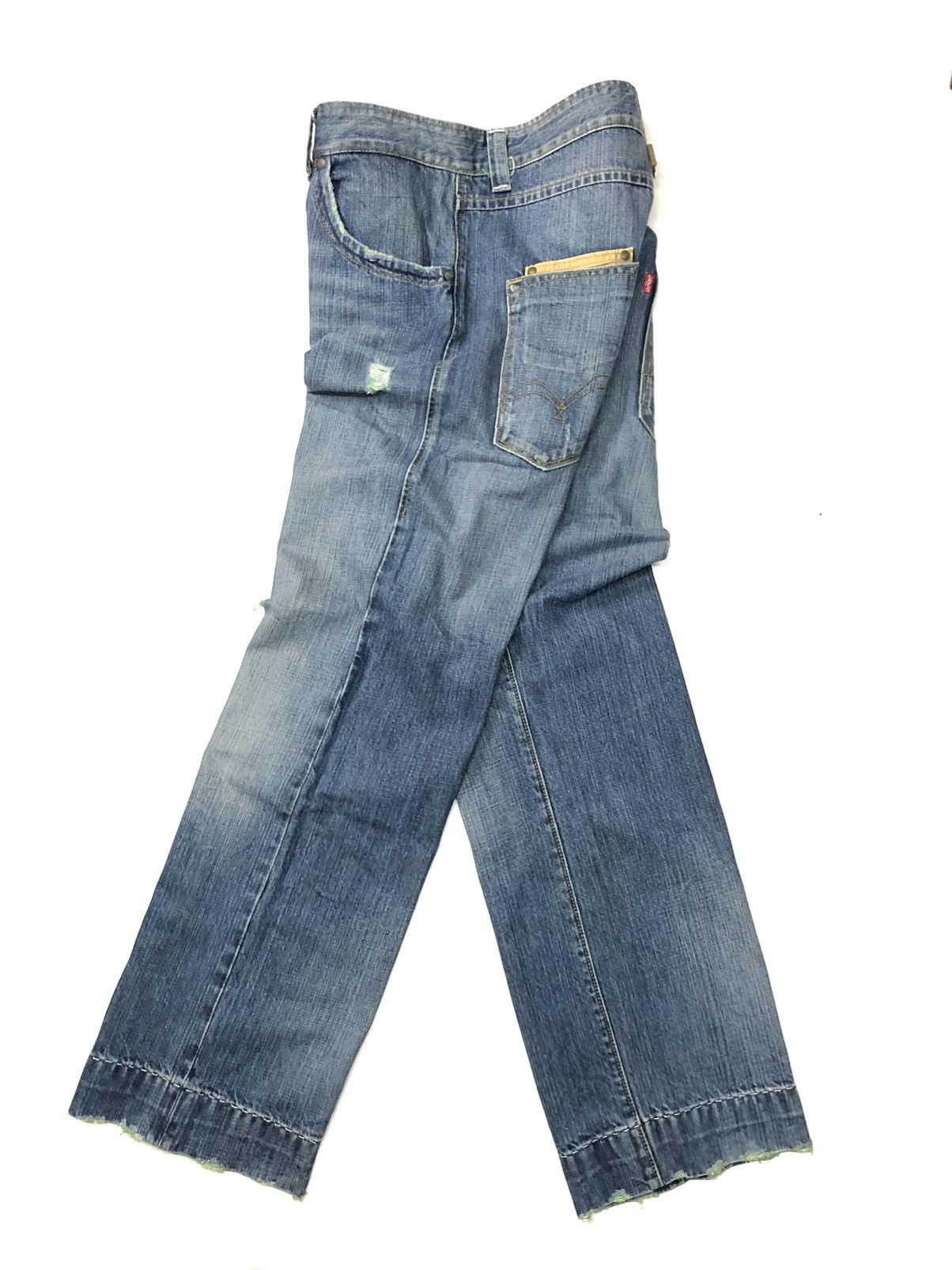Levi's × Vintage VINTAGE LEVIS DISSTRESSED BLUE WASH DENIM Size US 36 / EU 52 - 20 Thumbnail
