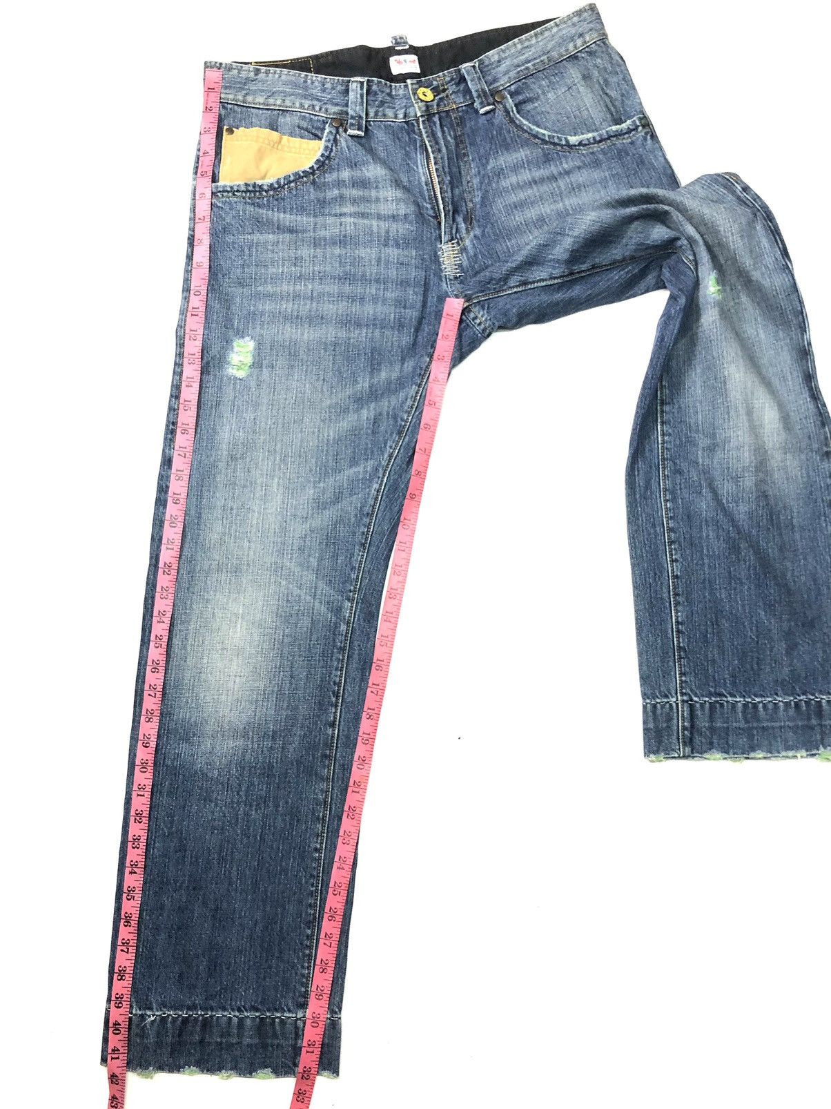 Levi's × Vintage VINTAGE LEVIS DISSTRESSED BLUE WASH DENIM Size US 36 / EU 52 - 22 Thumbnail