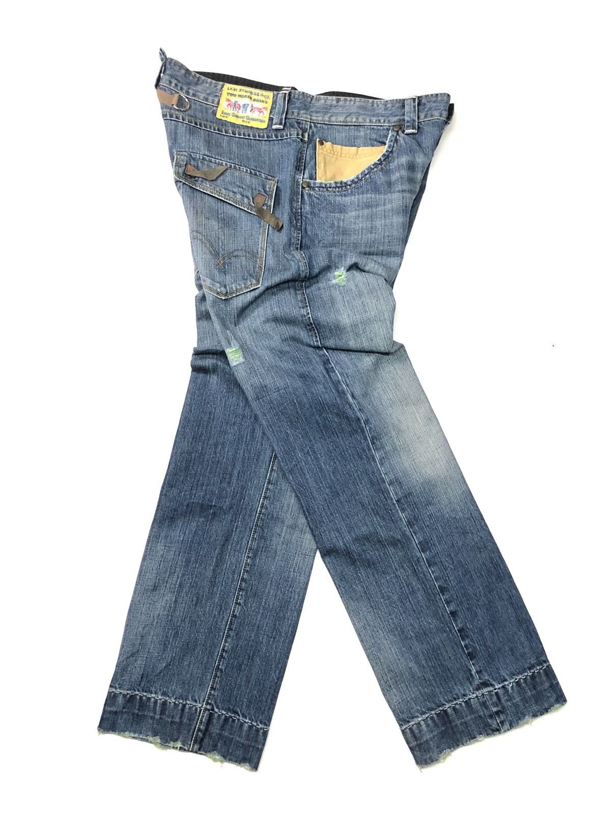 Levi's × Vintage VINTAGE LEVIS DISSTRESSED BLUE WASH DENIM Size US 36 / EU 52 - 1 Thumbnail