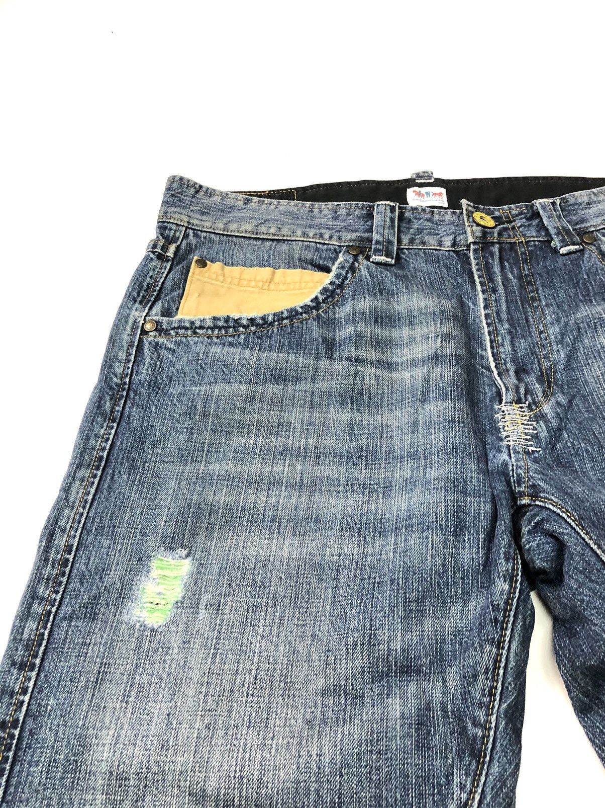 Levi's × Vintage VINTAGE LEVIS DISSTRESSED BLUE WASH DENIM Size US 36 / EU 52 - 5 Thumbnail