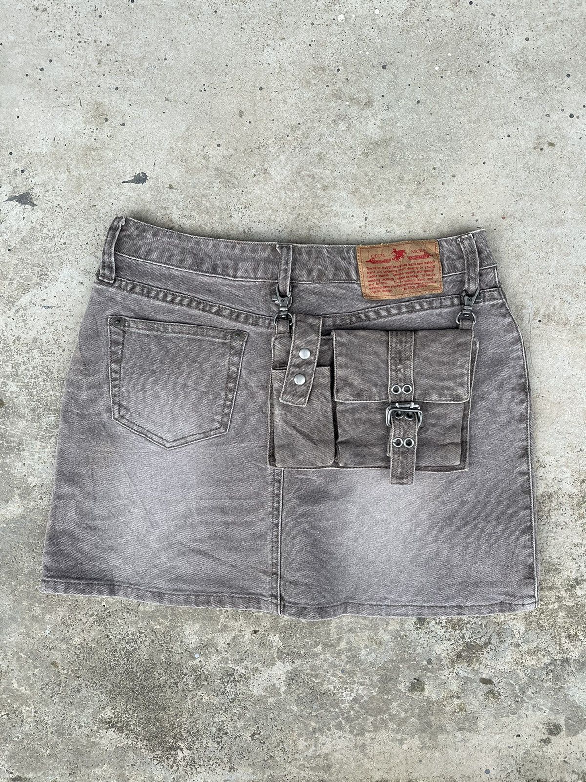 Japanese Brand Steals🔥Cecil McBee Utilities Street Mini Skirt Size 27" / US 4 / IT 40 - 7 Thumbnail