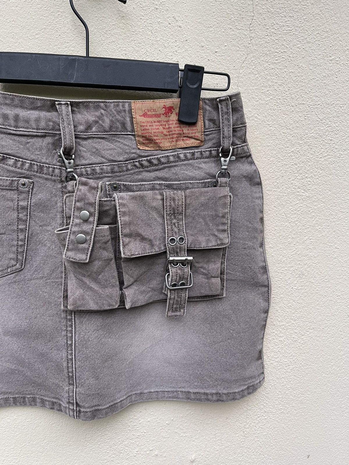 Japanese Brand Steals🔥Cecil McBee Utilities Street Mini Skirt Size 27" / US 4 / IT 40 - 4 Thumbnail