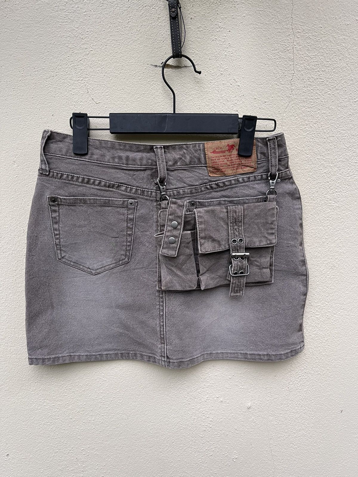 Japanese Brand Steals🔥Cecil McBee Utilities Street Mini Skirt Size 27" / US 4 / IT 40 - 2 Thumbnail