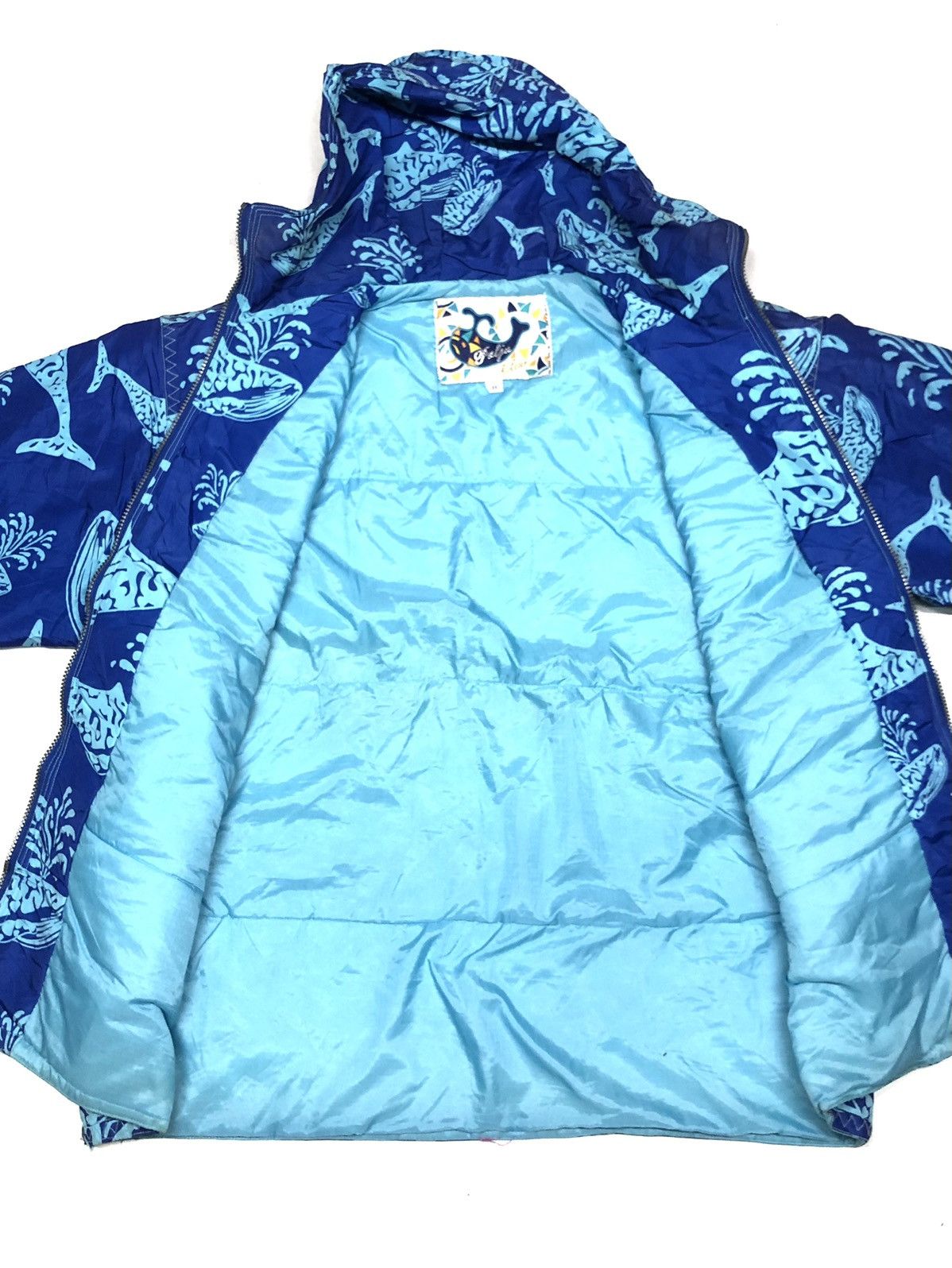 Designer × Japanese Brand × Vintage VINTAGE PALJa CLAIR ABSTRACT WHALE 🐳 OVER PRINT JACKET Size US L / EU 52-54 / 3 - 8 Thumbnail