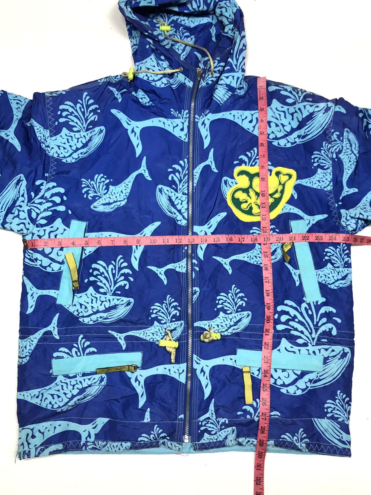 Designer × Japanese Brand × Vintage VINTAGE PALJa CLAIR ABSTRACT WHALE 🐳 OVER PRINT JACKET Size US L / EU 52-54 / 3 - 11 Thumbnail