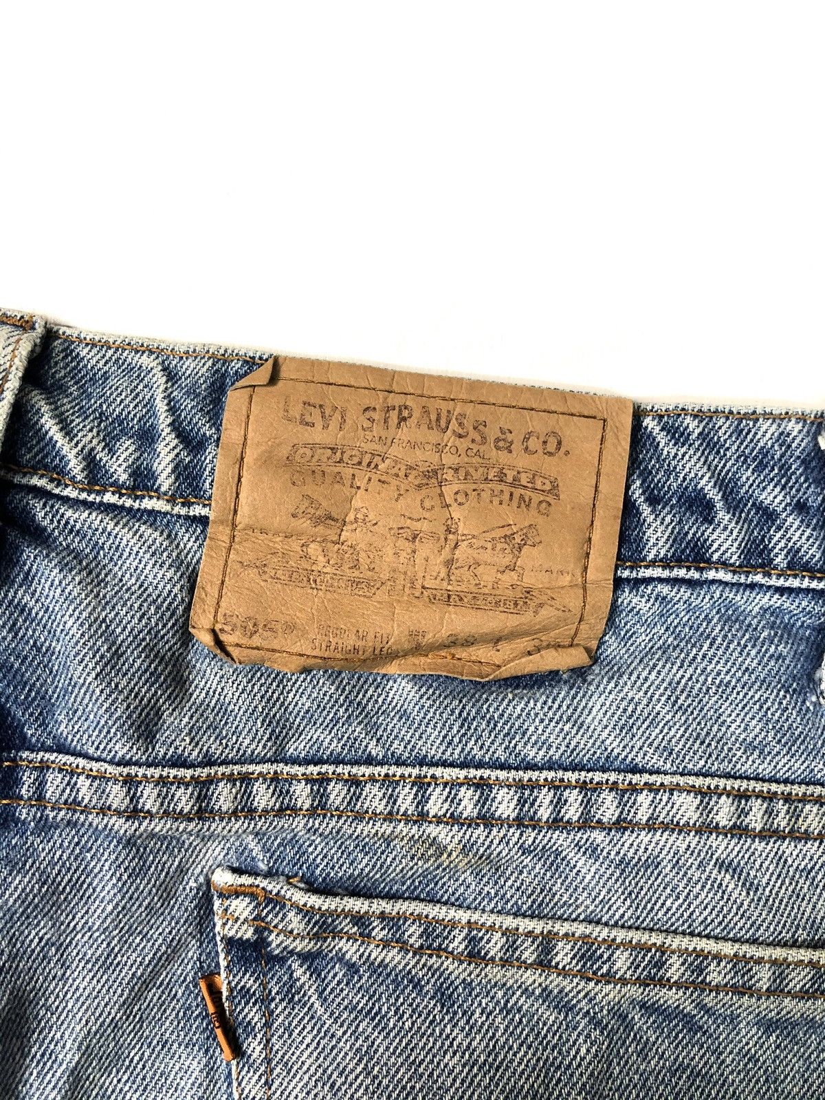 Levi's × Vintage VINTAGE 1995 LEVI’S 505 OREN TAB REGULAR FIT STRAIGHT LEG Size US 36 / EU 52 - 4 Thumbnail