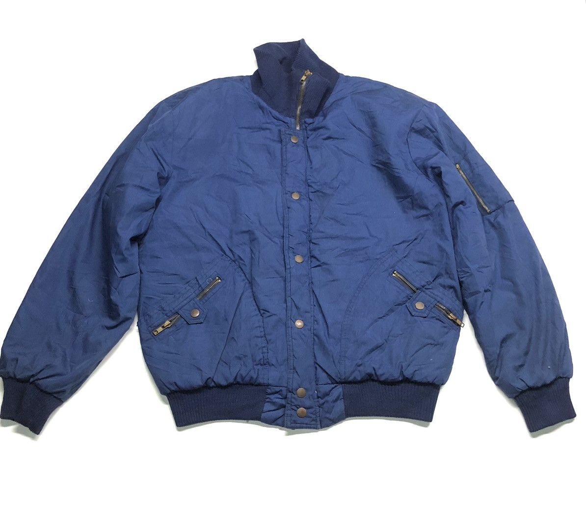 image of Big John Sport Bomber Jacket in Blue, Men's (Size Large)