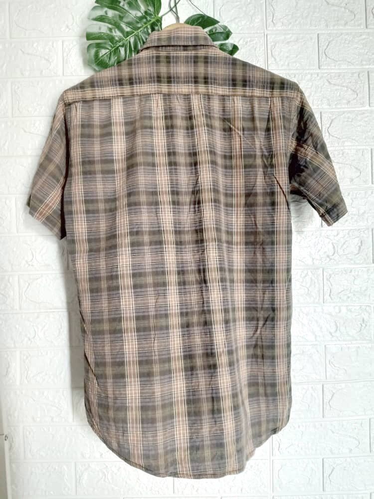 Burberry × Designer × Vintage VINTAGE BURBERRY BRIT SHIRT SINGLE POCKET Size US L / EU 52-54 / 3 - 7 Thumbnail