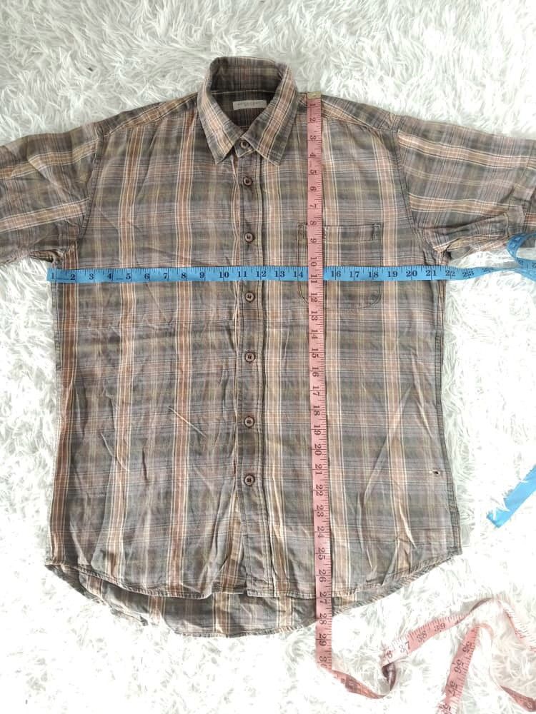 Burberry × Designer × Vintage VINTAGE BURBERRY BRIT SHIRT SINGLE POCKET Size US L / EU 52-54 / 3 - 8 Thumbnail