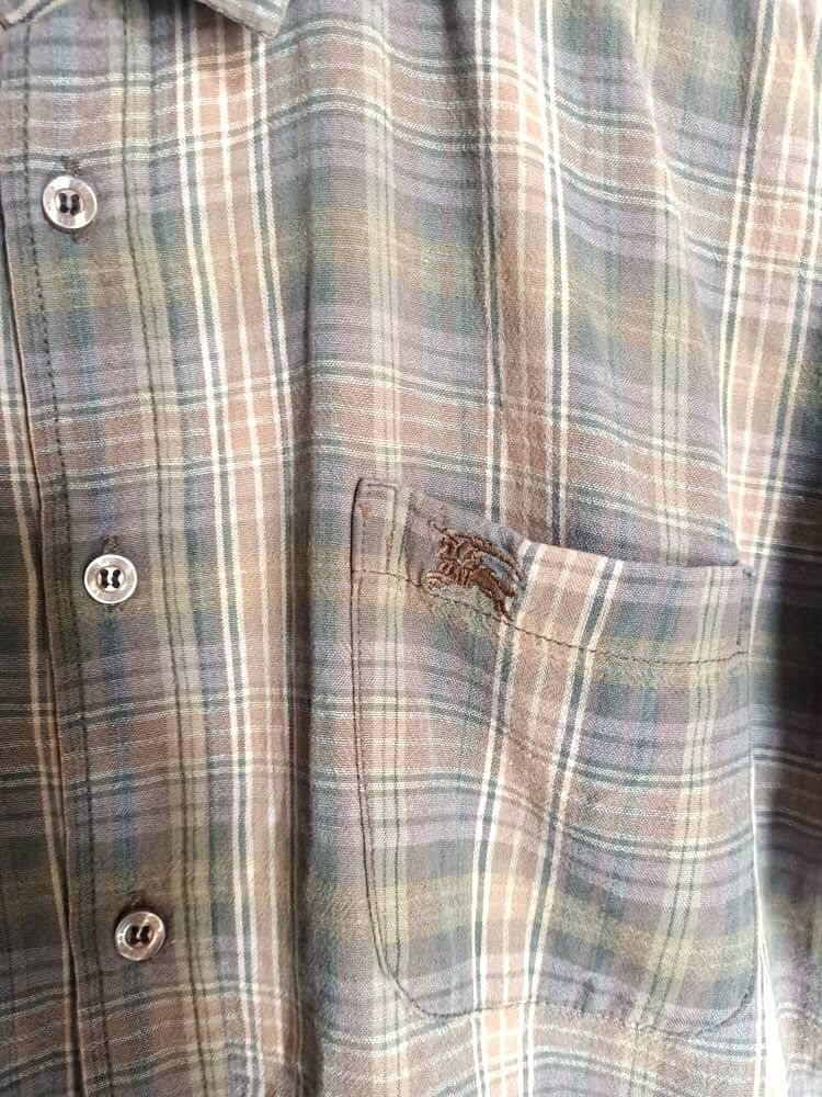 Burberry × Designer × Vintage VINTAGE BURBERRY BRIT SHIRT SINGLE POCKET Size US L / EU 52-54 / 3 - 2 Thumbnail