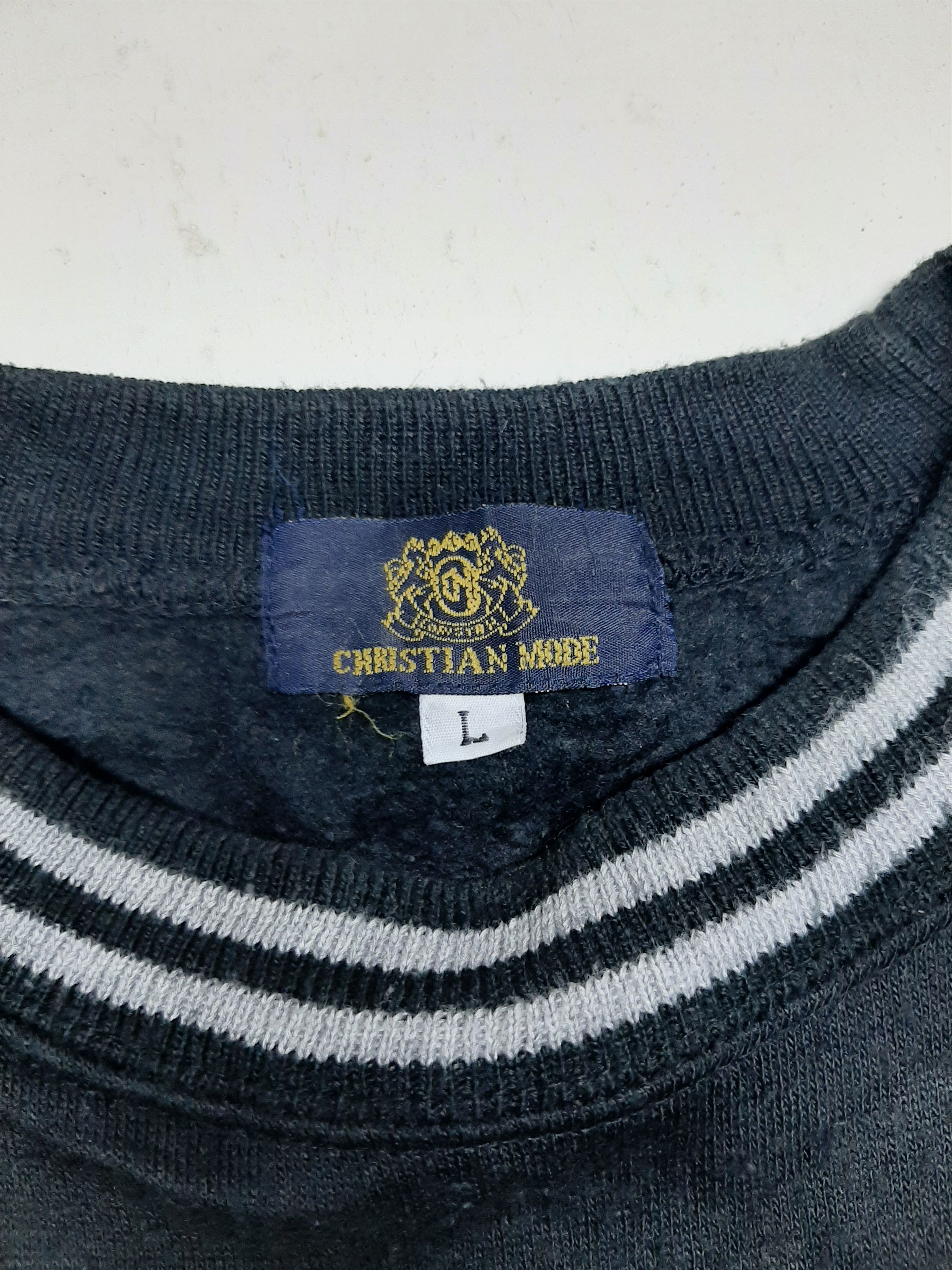 Designer × Vintage VINTAGE CHRISTIAN MODE ITALY 🇮🇹SWEATSHIRT EMBROIDERY LOGO Size US L / EU 52-54 / 3 - 5 Thumbnail