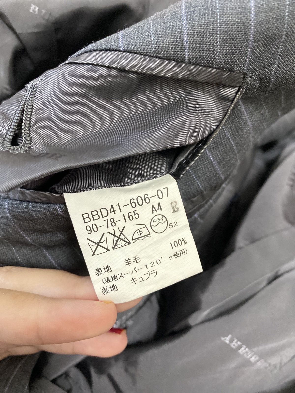 Burberry × Designer BURBERRY LONDON GREY MAN’S BLAZER Size US M / EU 48-50 / 2 - 5 Thumbnail