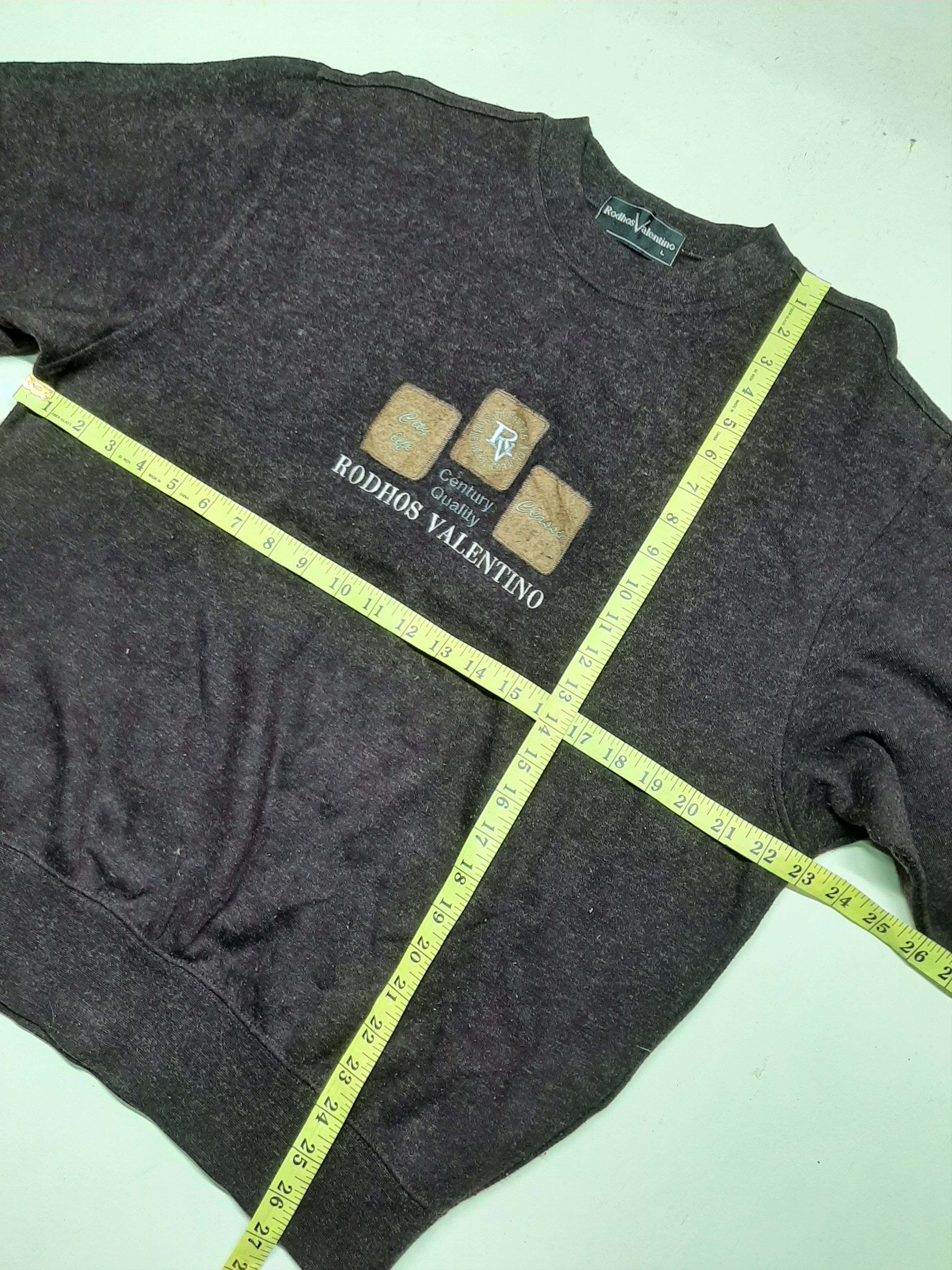 Designer × Valentino × Vintage VINTAGE RUDHOS VALENTINO CREWNECK SWEATSHIRT EMBROIDERYLOGO Size US L / EU 52-54 / 3 - 9 Thumbnail