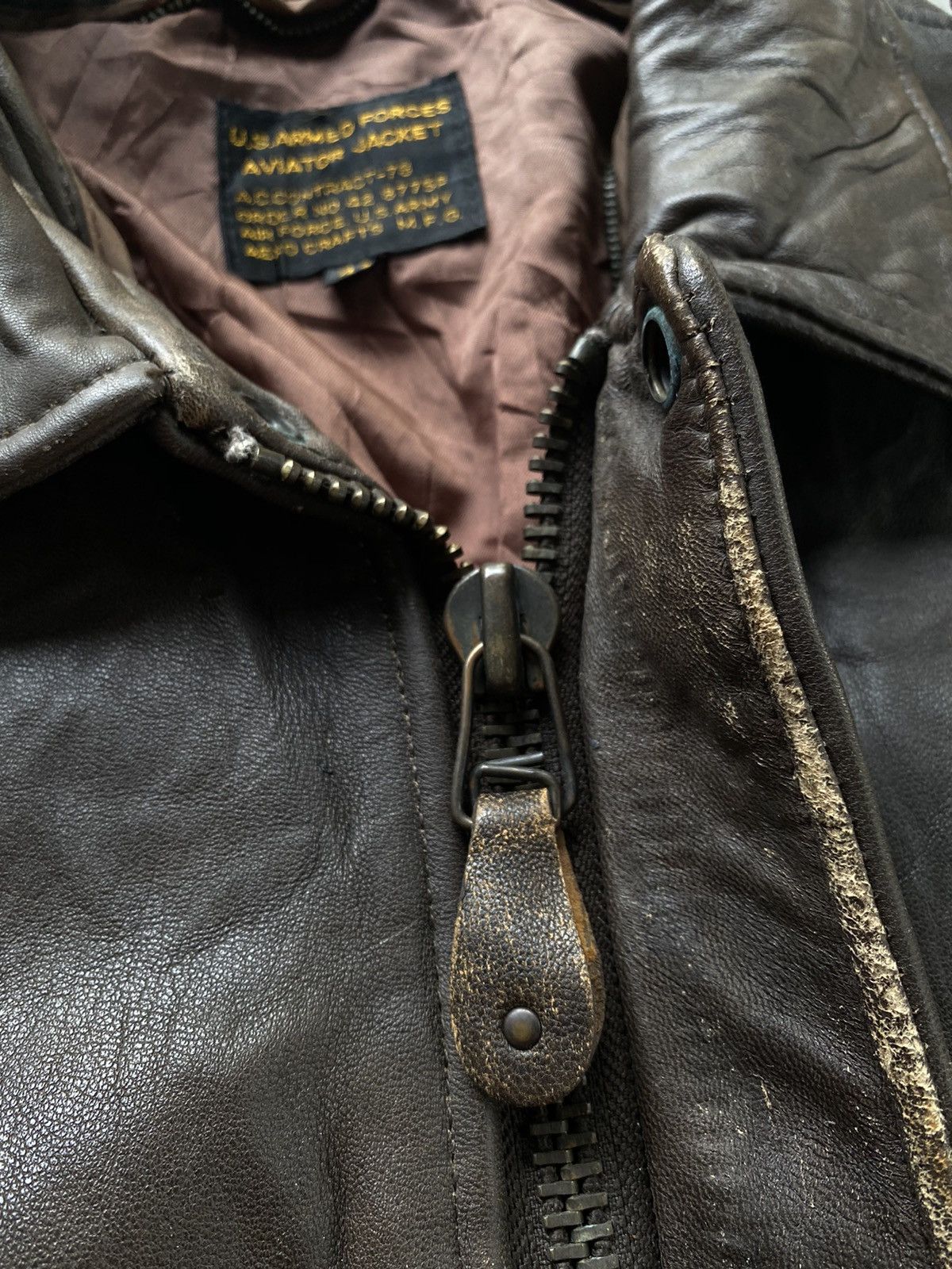 Vintage GK143🔥VINTAGE US ARMED FORCES AVIATOR JACKET Size US S / EU 44-46 / 1 - 10 Thumbnail