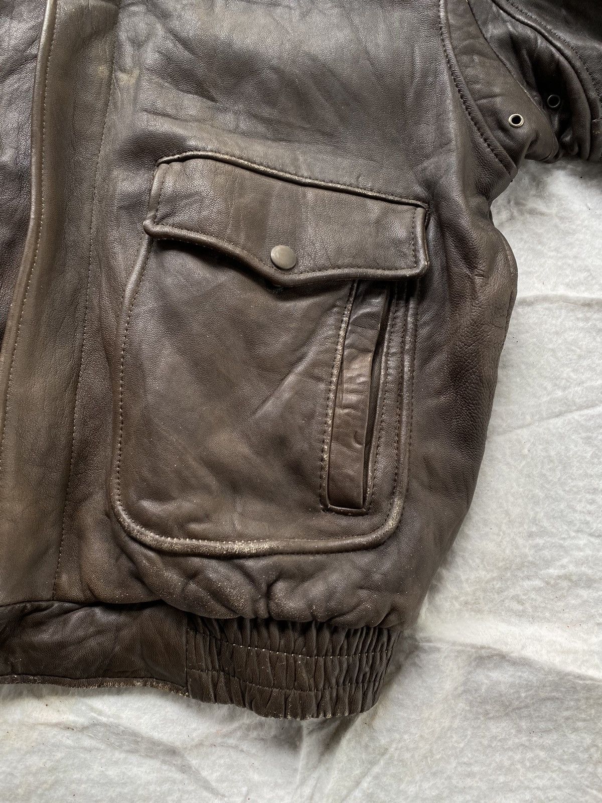 Vintage GK143🔥VINTAGE US ARMED FORCES AVIATOR JACKET Size US S / EU 44-46 / 1 - 7 Thumbnail