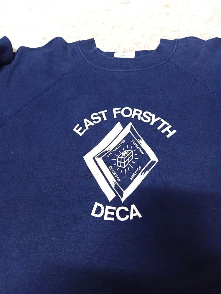 Hanes × Vintage VINTAGE 90s EAST FORSYTH DECA CLASS OF 1991 SWEATSHIRT Size US XL / EU 56 / 4 - 4 Thumbnail