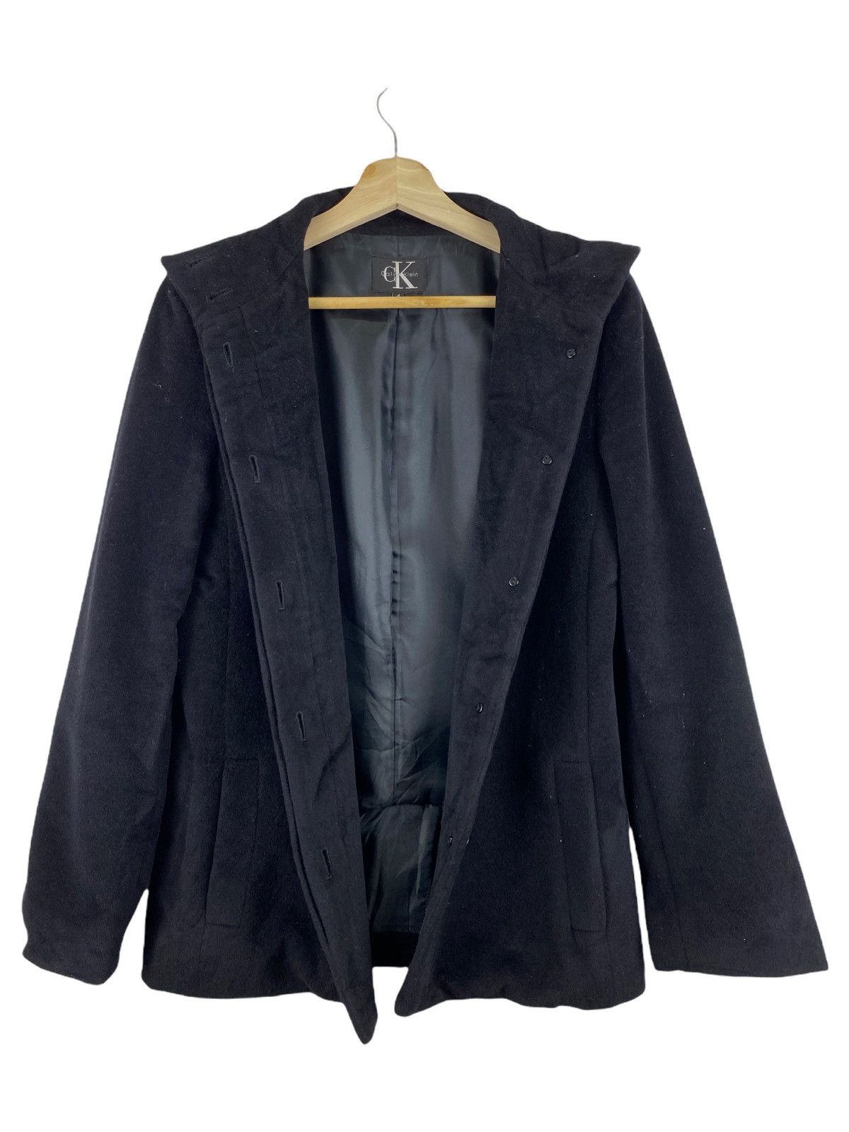 Calvin Klein × Designer CALVIN KLEIN BLACK COAT Size US S / EU 44-46 / 1 - 3 Thumbnail
