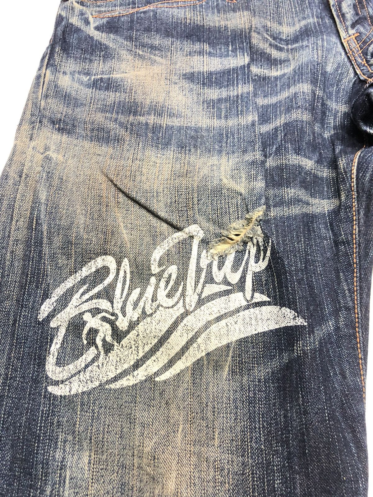 Edwin × Vintage VINTAGE EDWIN BLUE TRIP SURFING STAR SHORT DISSTRESED DENIM Size US 34 / EU 50 - 13 Thumbnail