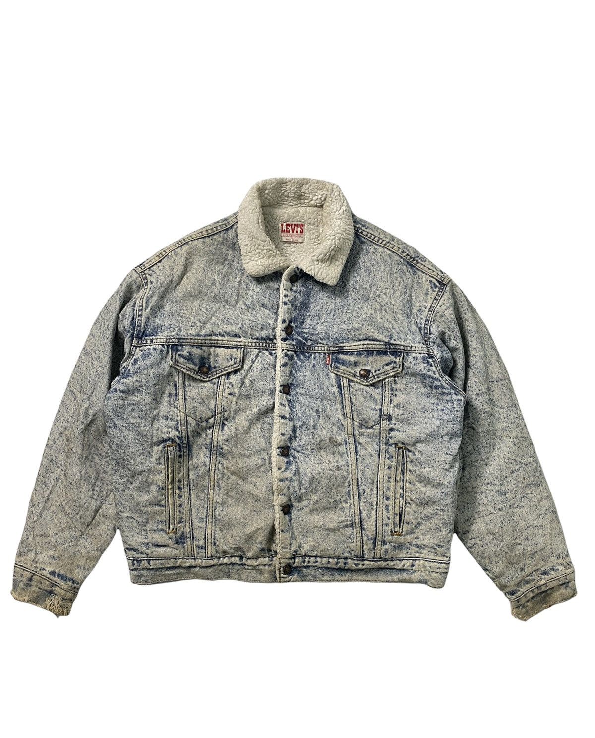 Levi's Vintage Clothing × Vintage Vintage Levis Sherpa Denim Made In Usa Jacket Size US L / EU 52-54 / 3 - 1 Thumbnail
