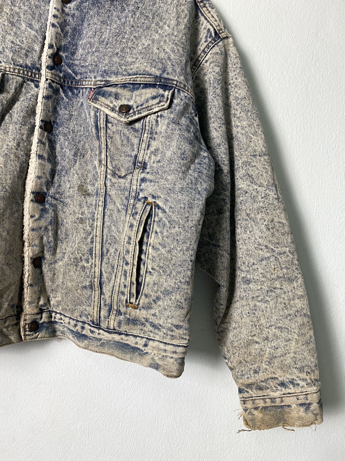 Levi's Vintage Clothing × Vintage Vintage Levis Sherpa Denim Made In Usa Jacket Size US L / EU 52-54 / 3 - 8 Thumbnail