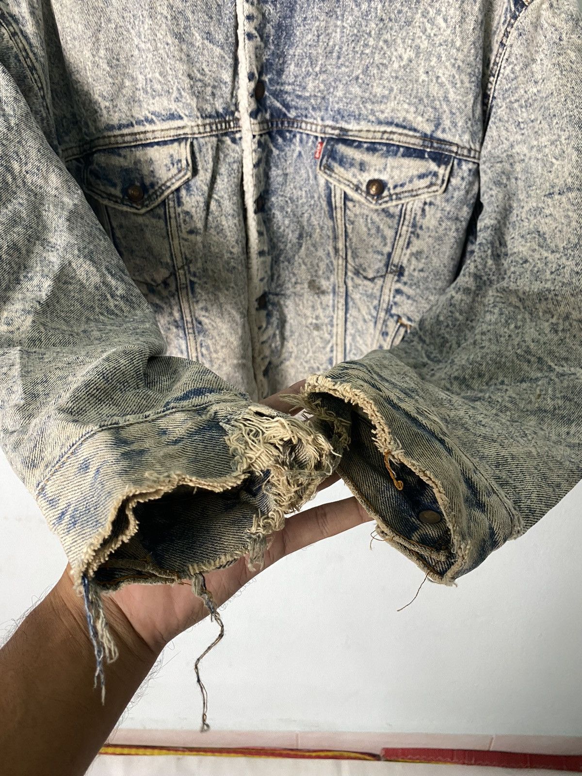 Levi's Vintage Clothing × Vintage Vintage Levis Sherpa Denim Made In Usa Jacket Size US L / EU 52-54 / 3 - 10 Thumbnail