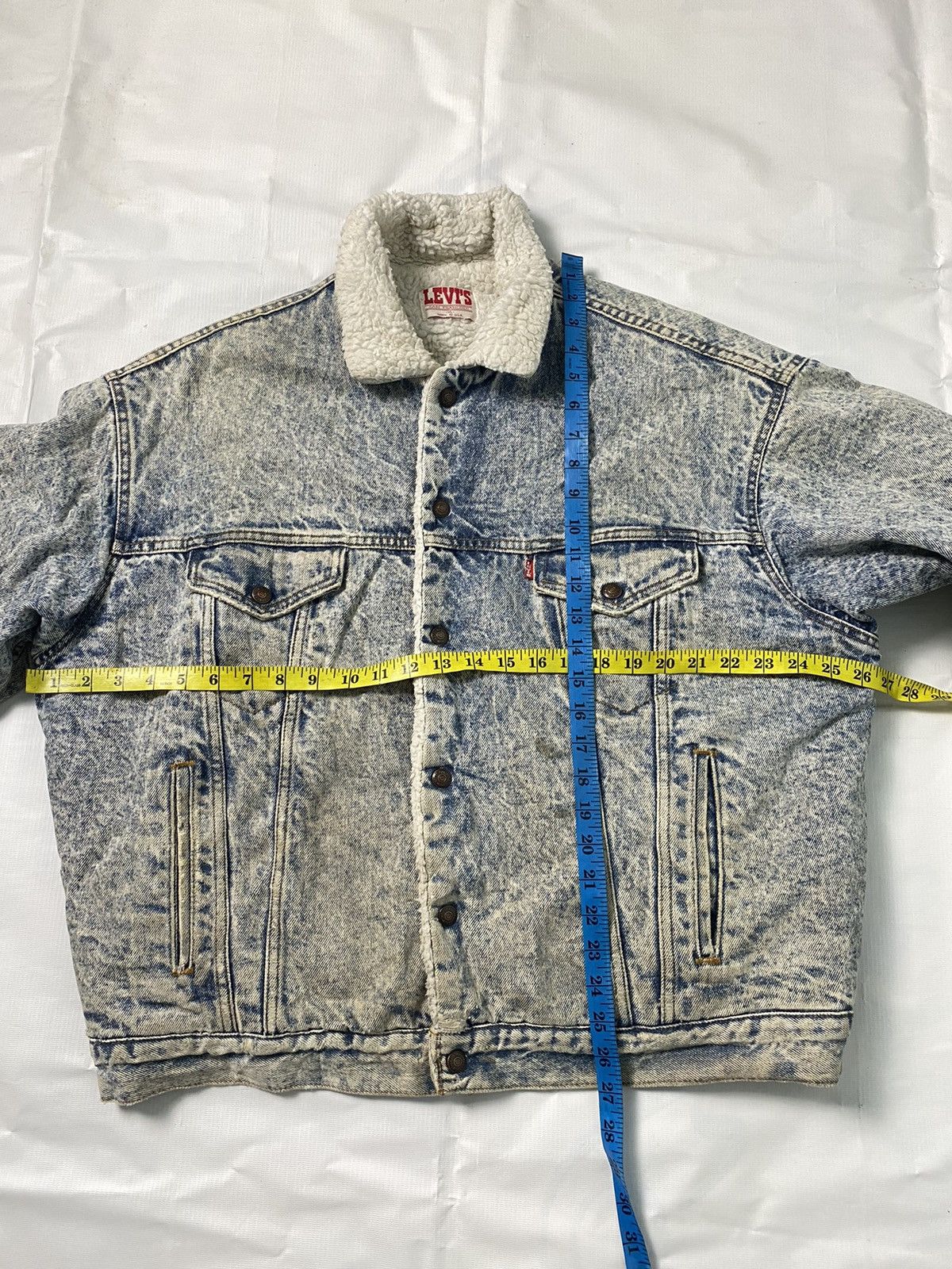 Levi's Vintage Clothing × Vintage Vintage Levis Sherpa Denim Made In Usa Jacket Size US L / EU 52-54 / 3 - 18 Thumbnail
