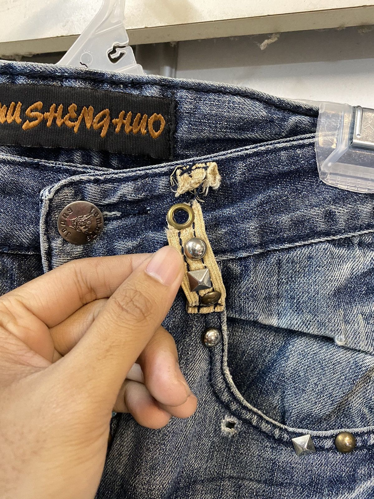 Japanese Brand × Seditionaries Rare Design🔥 Japanese Brand Distressed Denim Printed Size US 30 / EU 46 - 6 Thumbnail