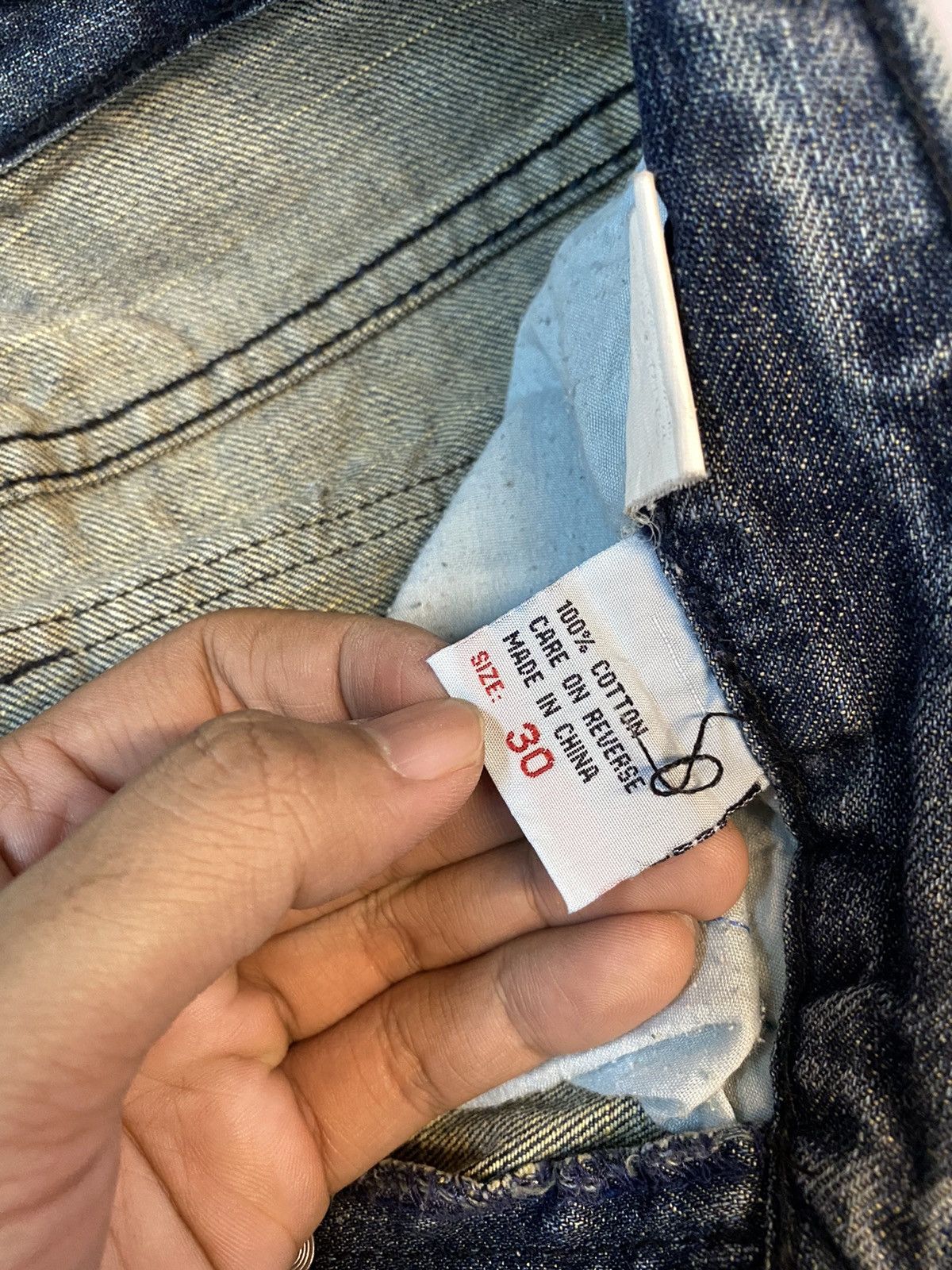 Japanese Brand × Seditionaries Rare Design🔥 Japanese Brand Distressed Denim Printed Size US 30 / EU 46 - 14 Thumbnail