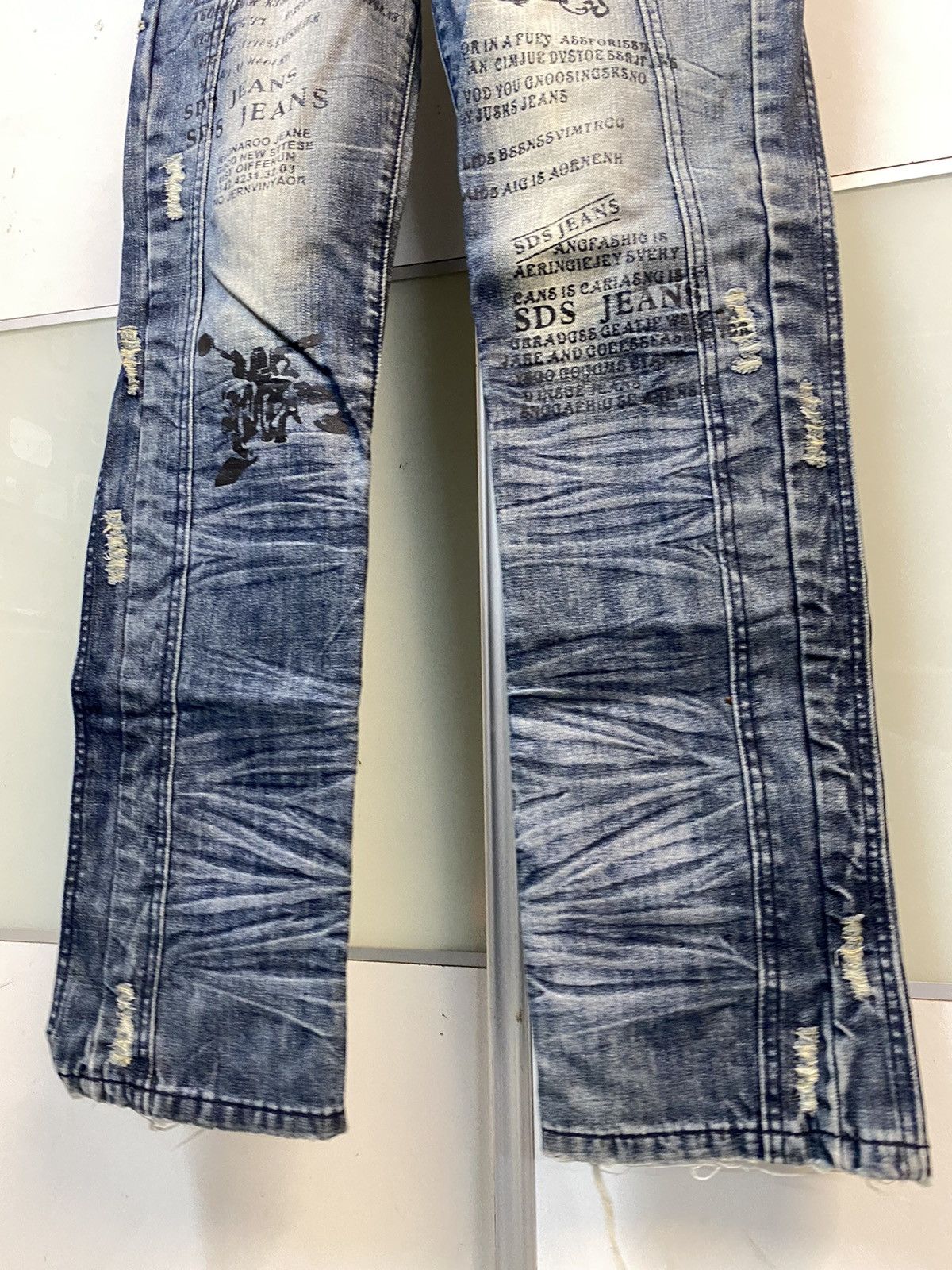 Japanese Brand × Seditionaries Rare Design🔥 Japanese Brand Distressed Denim Printed Size US 30 / EU 46 - 5 Thumbnail