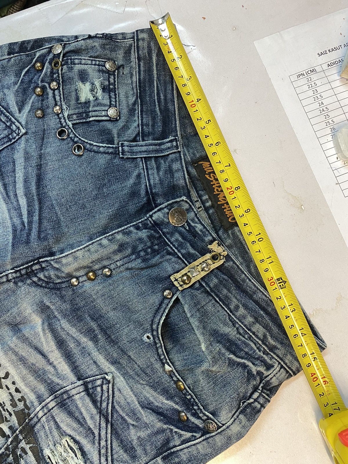 Japanese Brand × Seditionaries Rare Design🔥 Japanese Brand Distressed Denim Printed Size US 30 / EU 46 - 16 Thumbnail