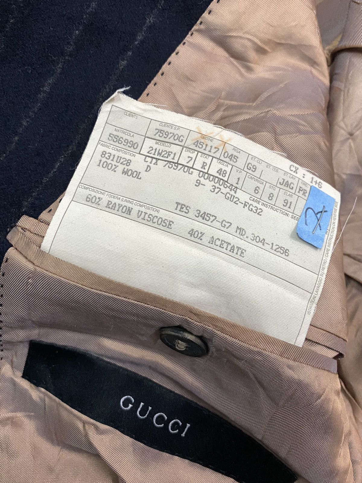 Gucci × Tom Ford Vintage Gucci Wool Jacket / Blazer Coat Size US M / EU 48-50 / 2 - 14 Thumbnail
