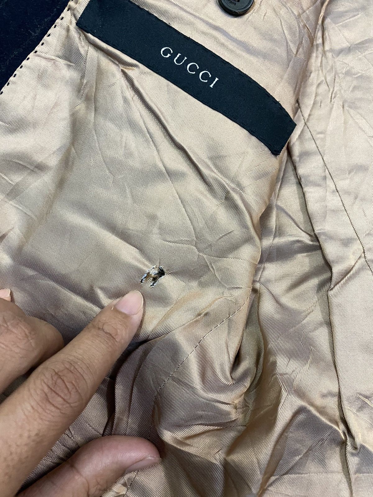 Gucci × Tom Ford Vintage Gucci Wool Jacket / Blazer Coat Size US M / EU 48-50 / 2 - 13 Thumbnail