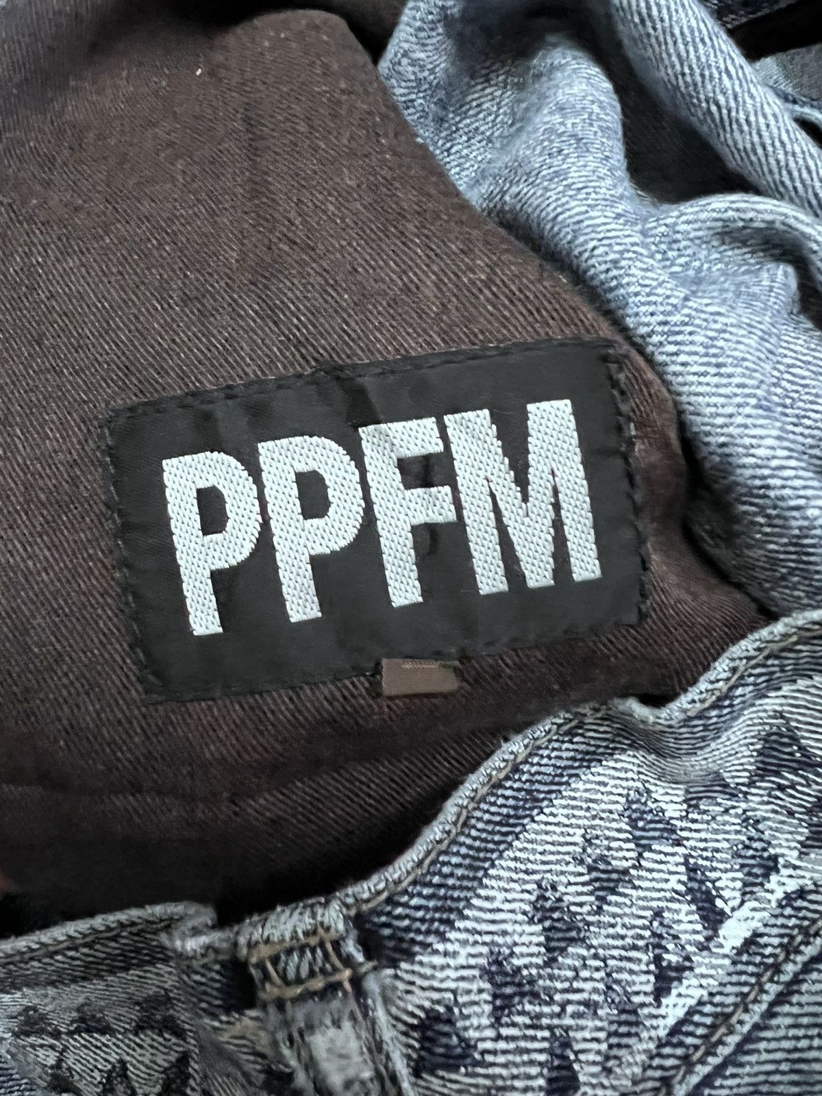 Japanese Brand RARE💥PPFM CROPPED PANTS X ANIME JAPAN DISTRESSED DENIM Size US 32 / EU 48 - 7 Thumbnail