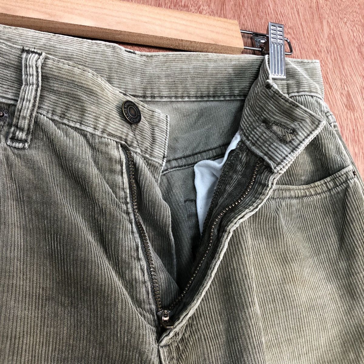 Uniqlo DL Uniqlo Grey Corduroy Denim vintage japan Pants #c707 Size US 29 - 5 Thumbnail