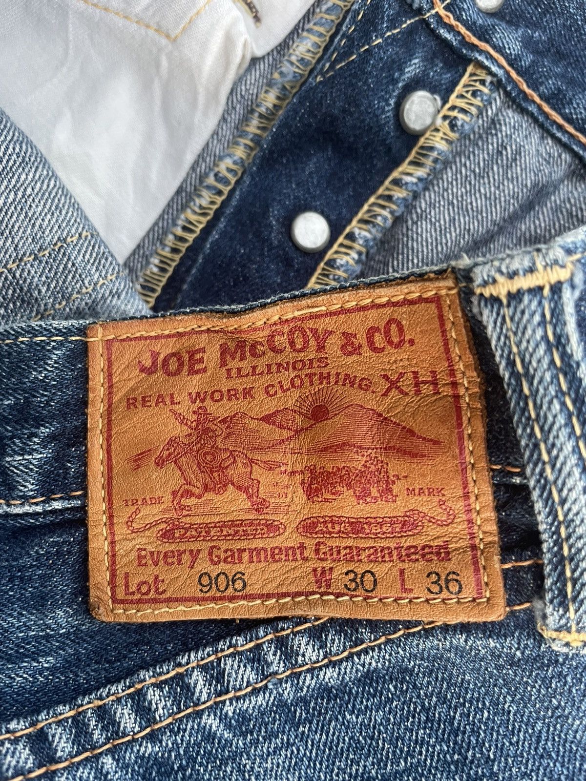 Japanese Brand Vintage Joe Mccoy Co Selvedge Denim Size US 32 / EU 48 - 12 Thumbnail