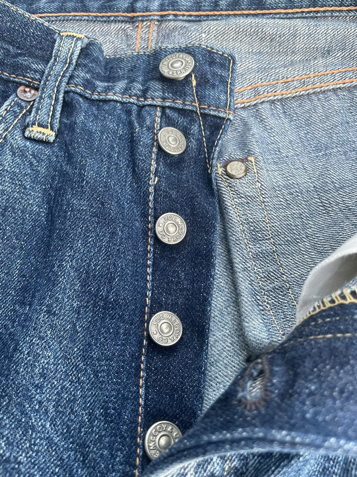 Japanese Brand Vintage Joe Mccoy Co Selvedge Denim Size US 32 / EU 48 - 19 Thumbnail